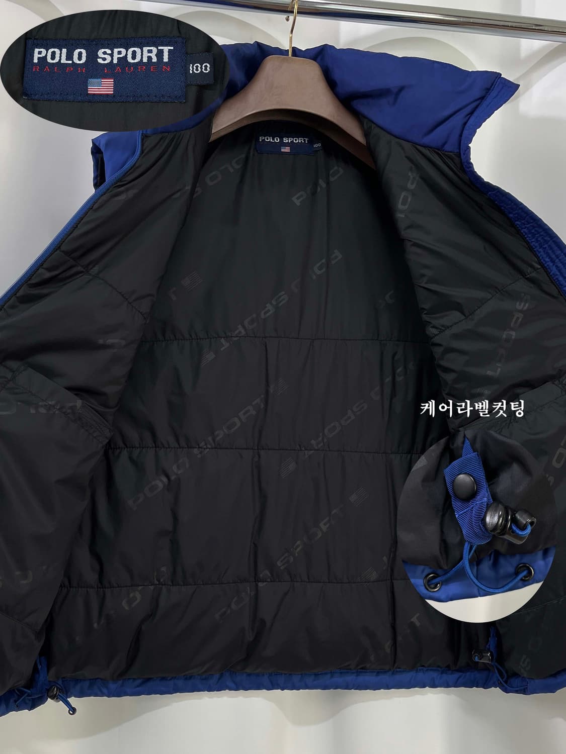 폴로 스포츠 로얄블루 콜드웨더 다운 베스트 자켓 상품이미지3