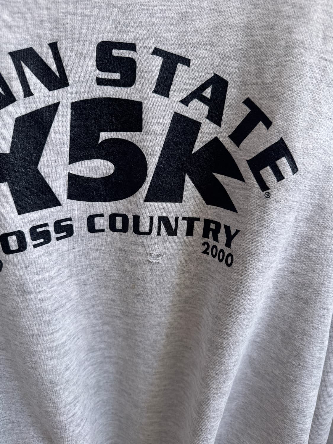 [XL]00's 러셀 Made In USA 멜란지 프린팅 스웻 셔츠 상품이미지3