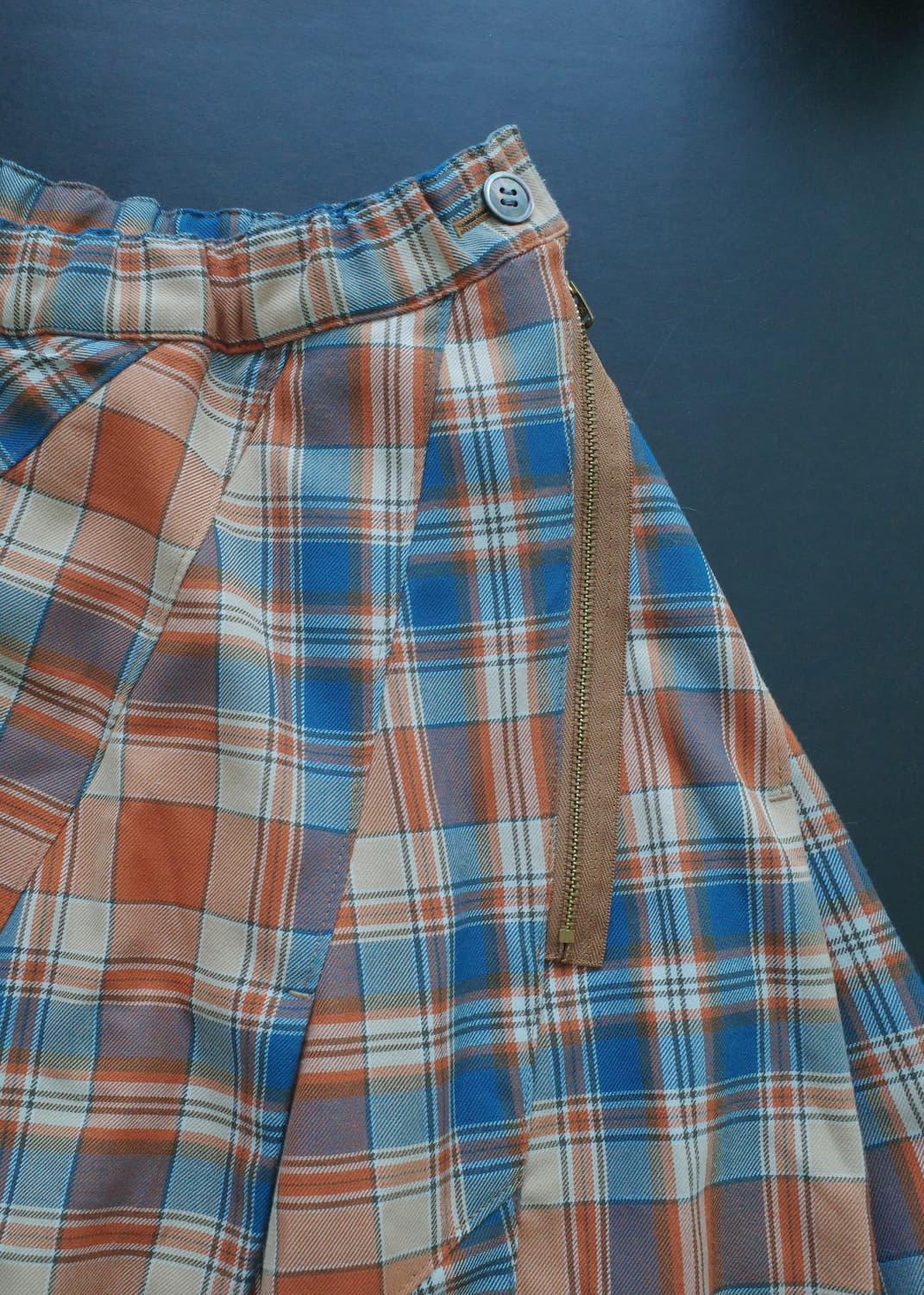 메르시보꾸 체크 스커트 상품이미지3