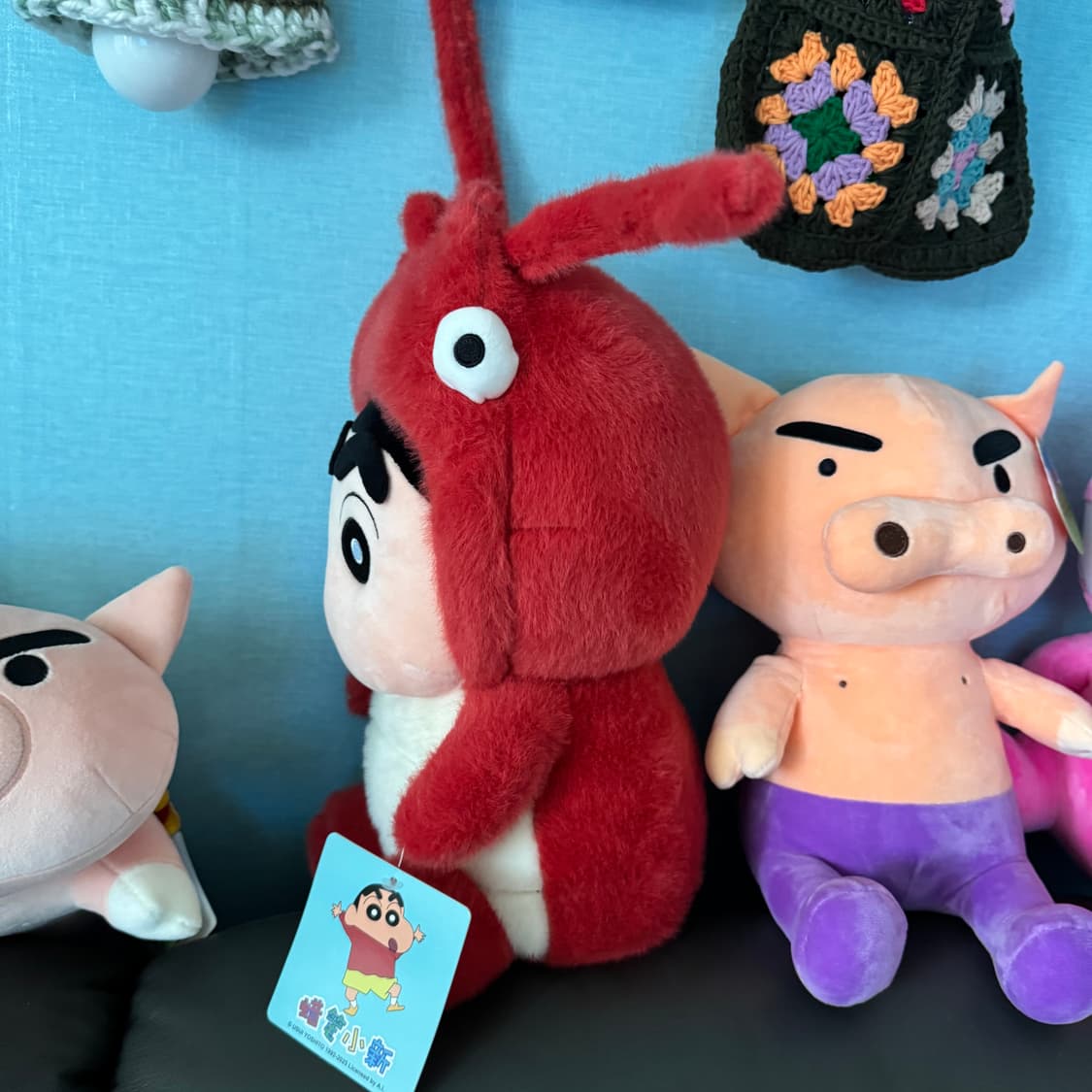 짱구 가재옷 중대형 인형 택있는 새재품 약 36센치 상품이미지6