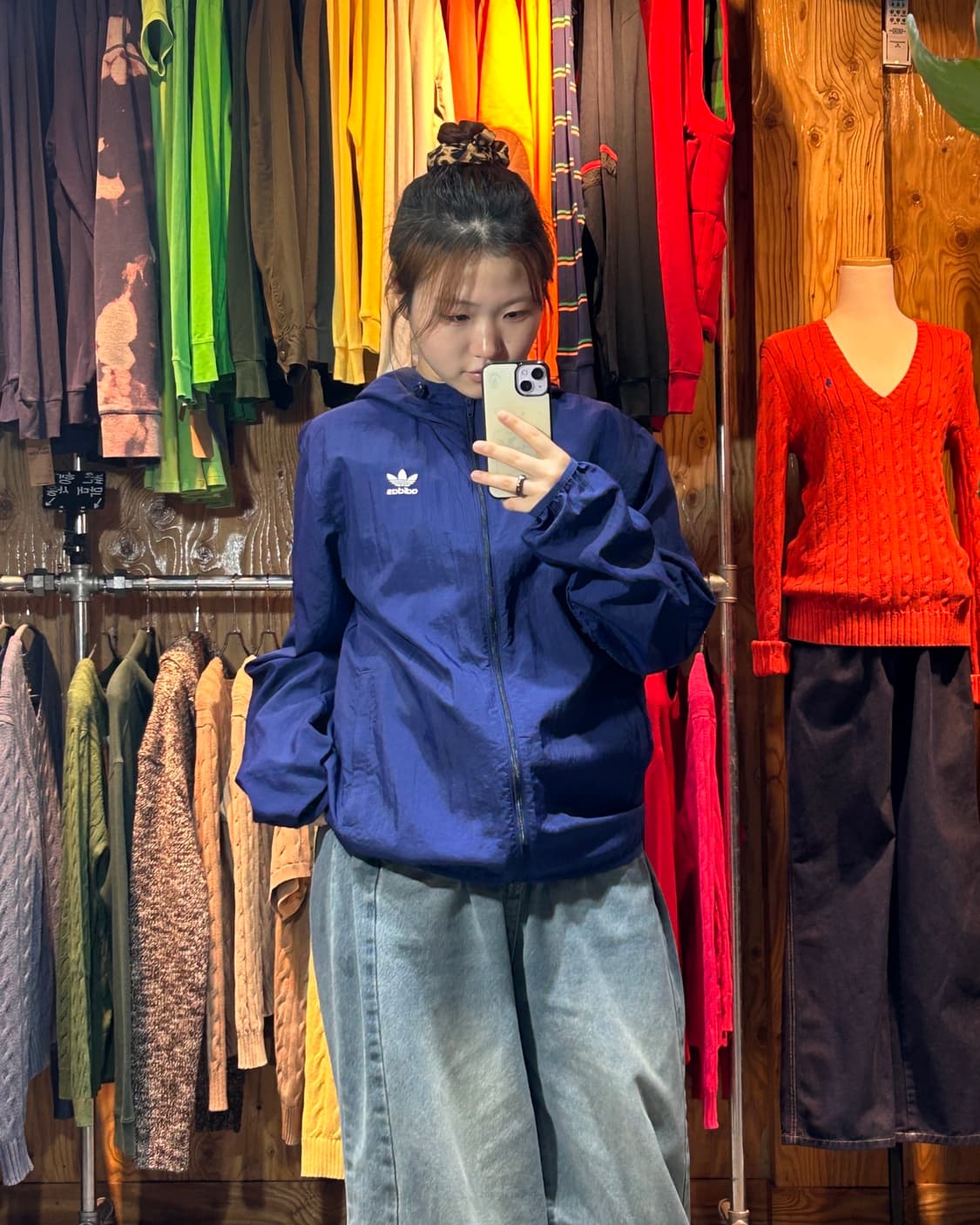 L 아디다스 파이어버드 퍼플 후드 바람막이 상품이미지1