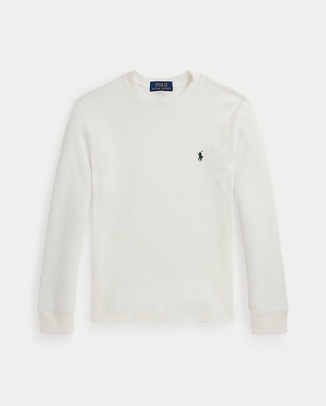 폴로랄프로렌 키즈 보이즈 화이트 와플 긴팔 티셔츠 m 상품이미지1