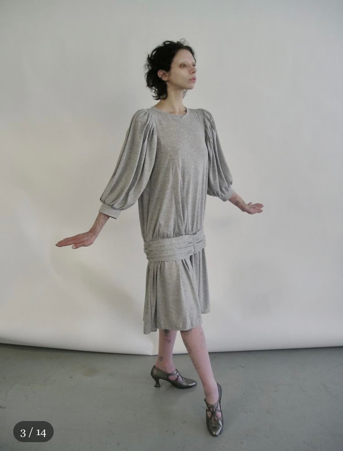 에옹쓰 아르누보 원피스 그레이 상품이미지2