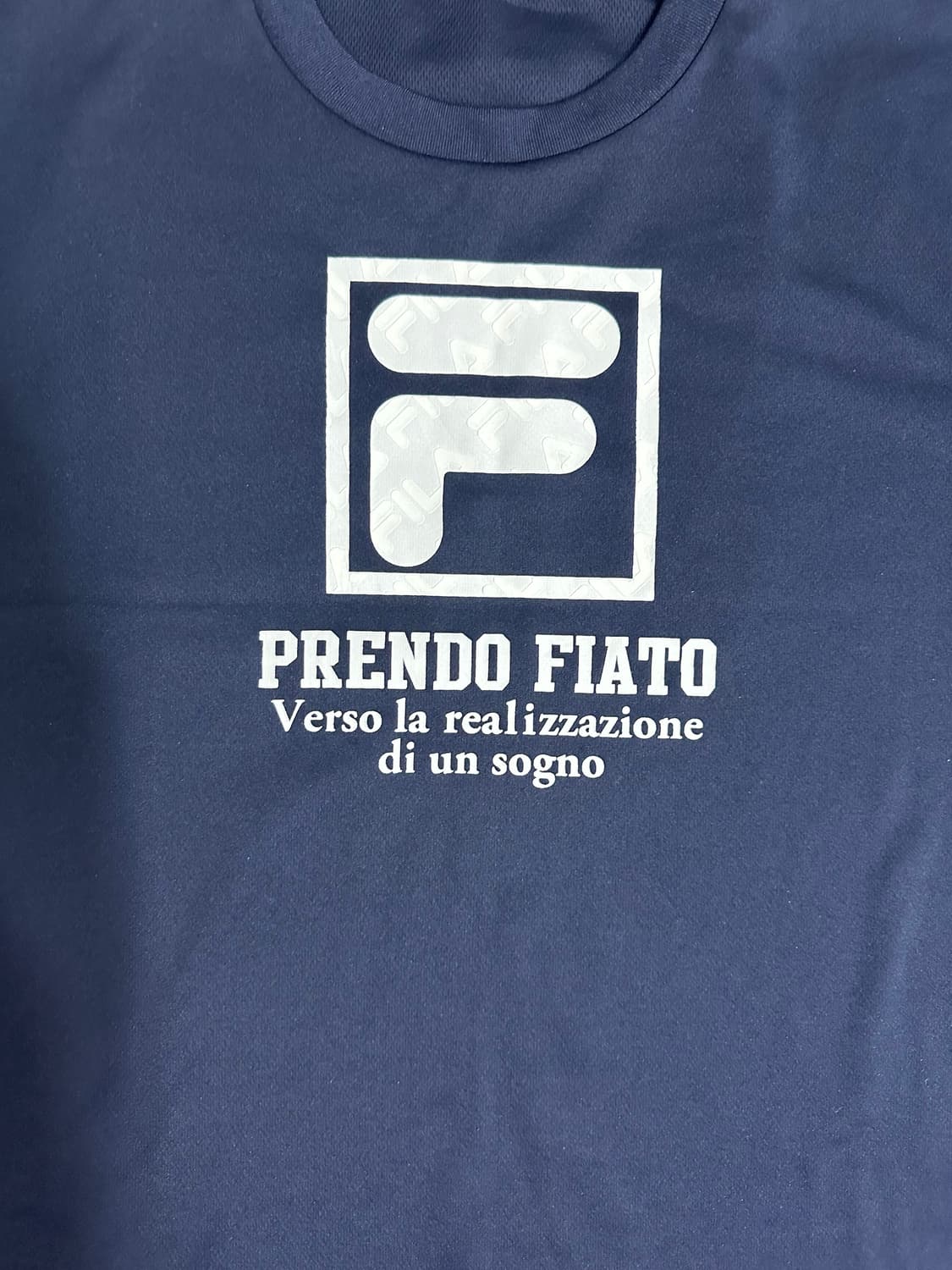 휠라 반팔 티셔츠 네이비 로고 프린팅 L 새제품 일본판 올드스쿨 상품이미지2