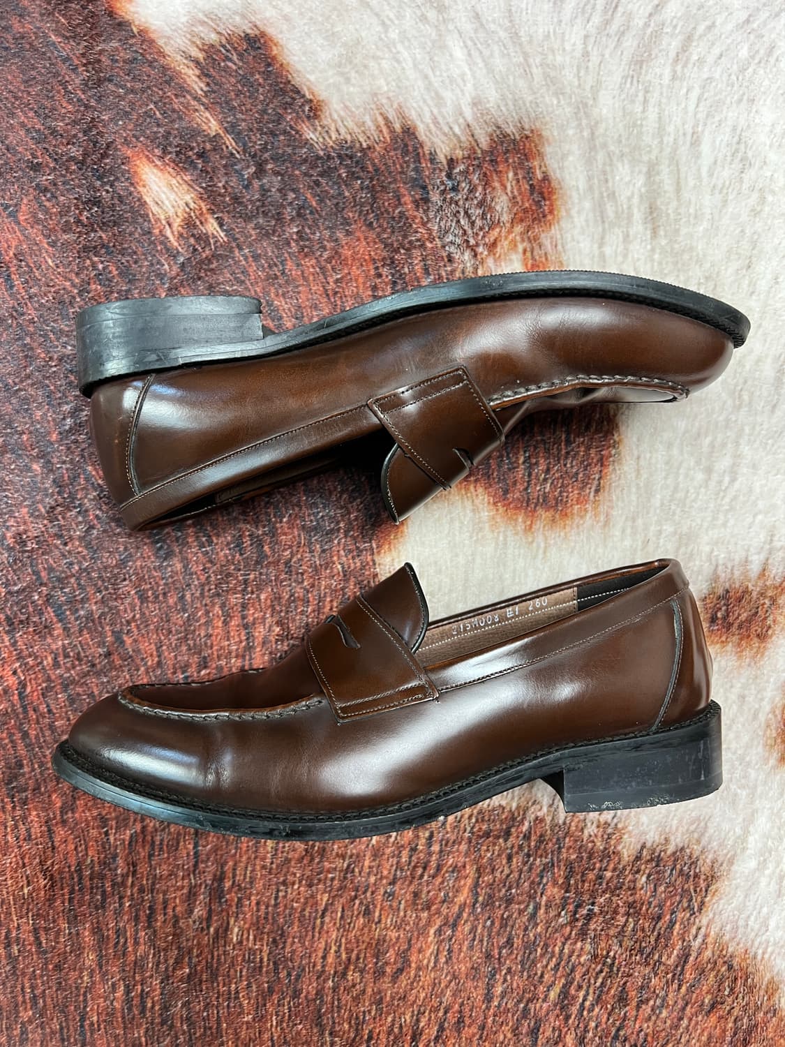 [260] 커스텀 수제화 브라운 페니 로퍼 상품이미지2