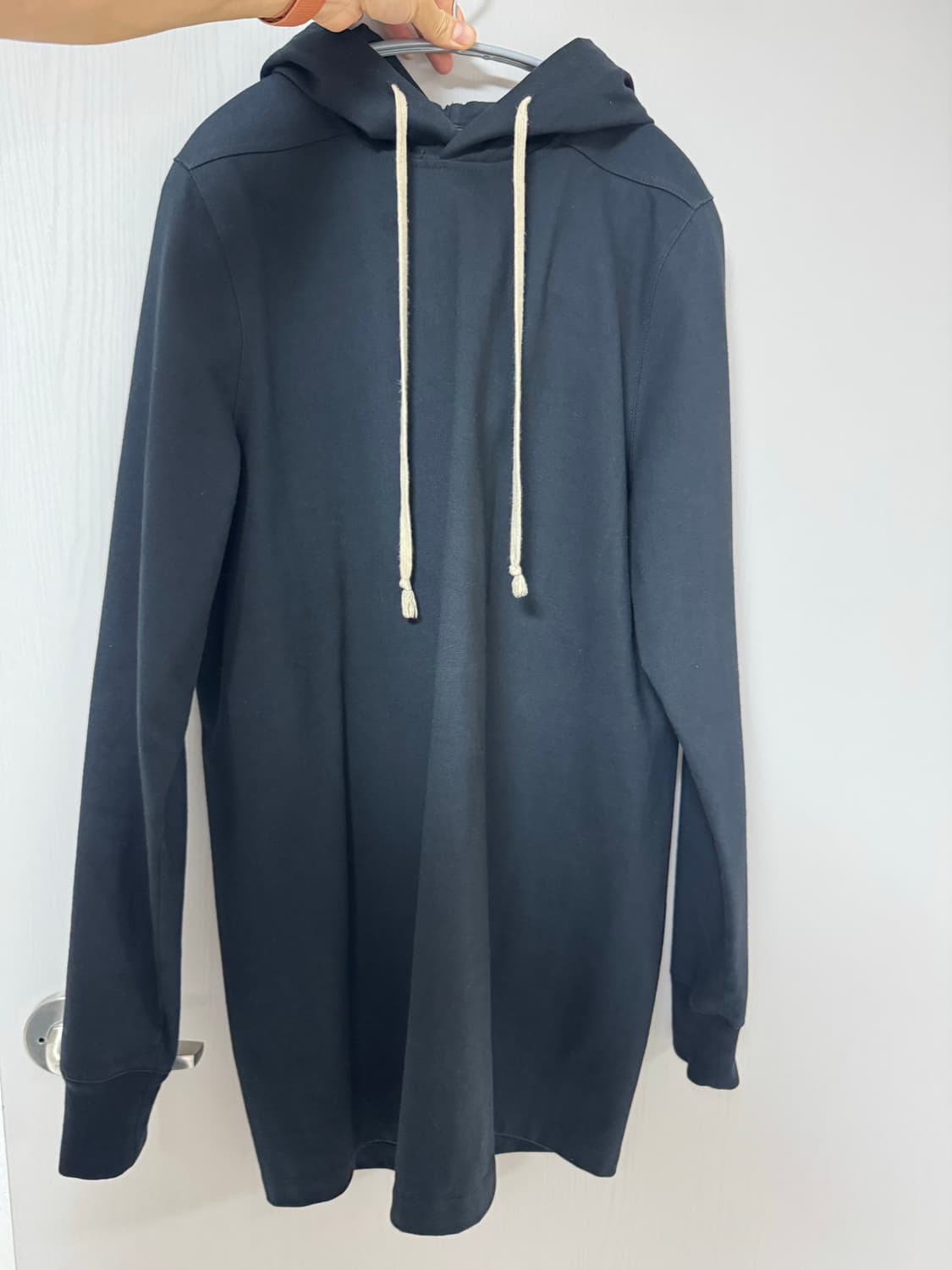 릭오웬스 드로스트링 롱라인 후드 상품이미지1