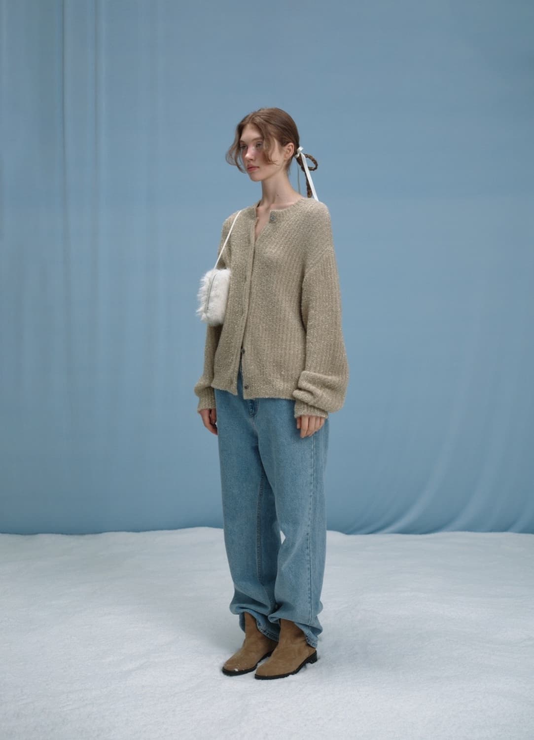 더바넷 Gold dazzle knit cardigan (상태좋음) 상품이미지2