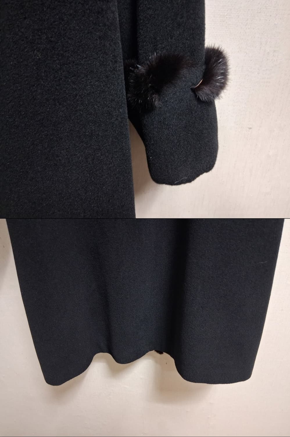 일본수입빈티지 양모혼합 천연밍크트리밍 블랙앙고라롱코트77까지프리

양모  상품이미지9