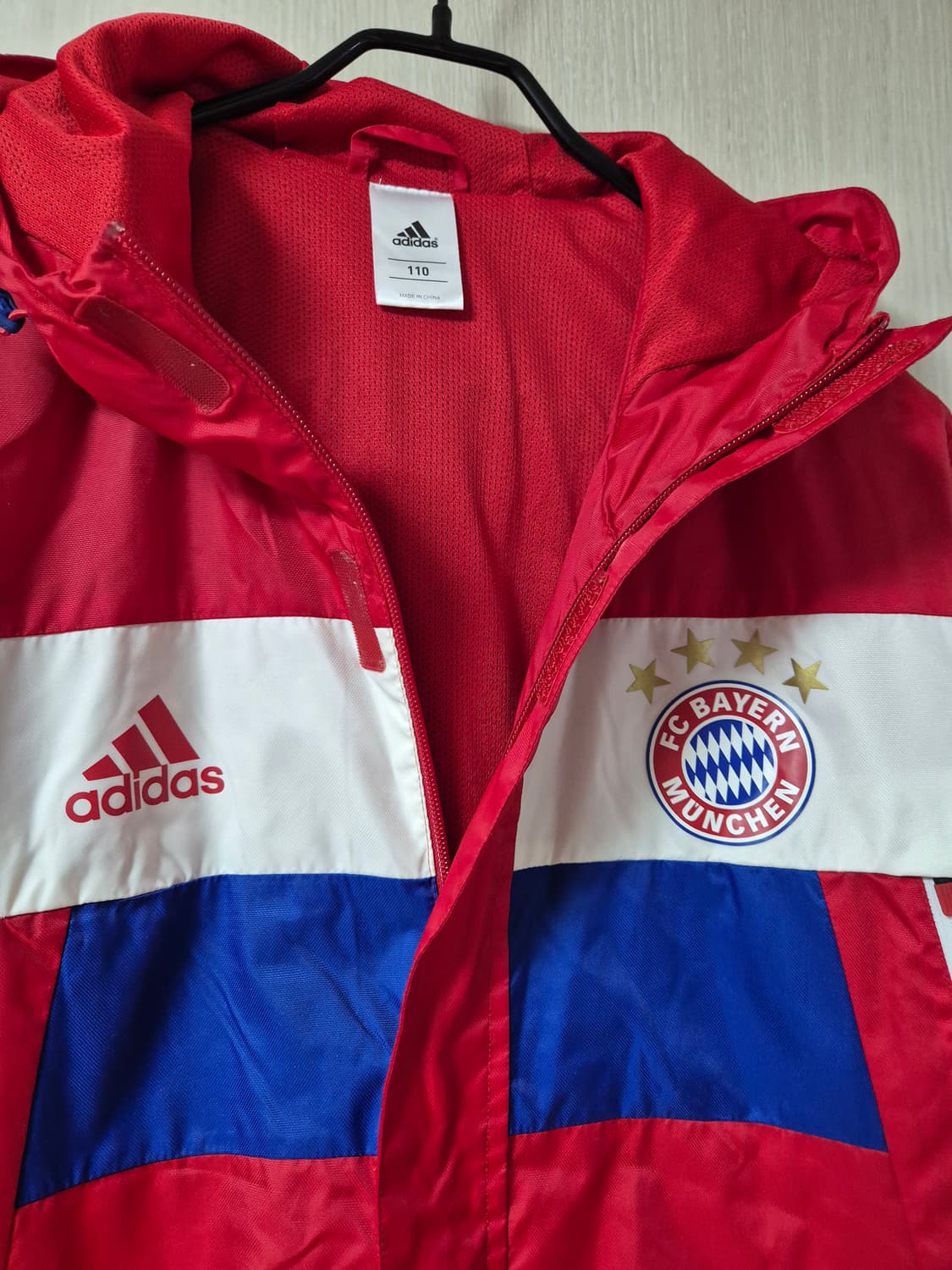 아디다스 14-15시즌 바이에른뮌헨 바람막이 점퍼 110 상품이미지3