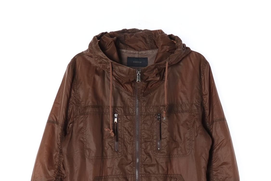 ZIOZIA 브라운 후드 바람막이 점퍼 L 상품이미지4