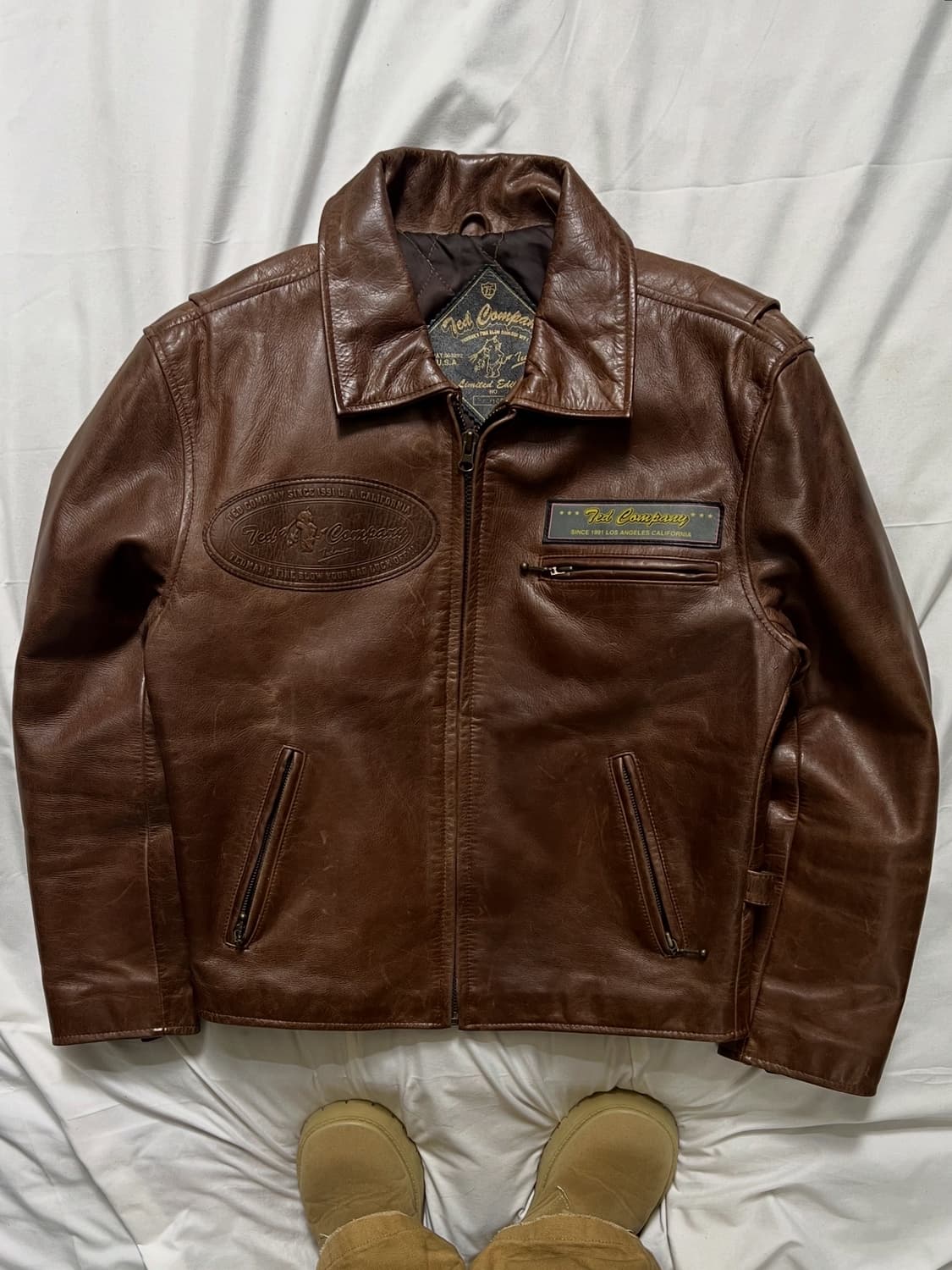 테드컴퍼니 라이더자켓 가죽자켓 상품이미지1