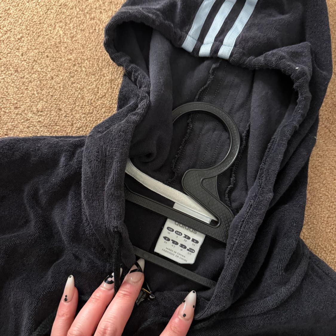 y2k 희귀템 아디다스 테리 후드집업 상품이미지3