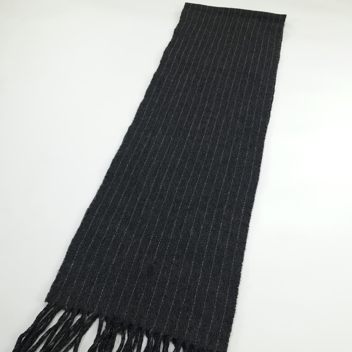 MX096 폴로 랄프로렌 다크그레이 양면 램스울 목도리 머플러 상품이미지5