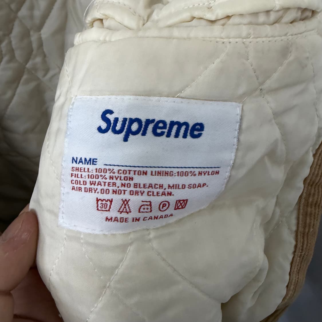 슈프림 코듀로이 바시티 자켓 상품이미지7