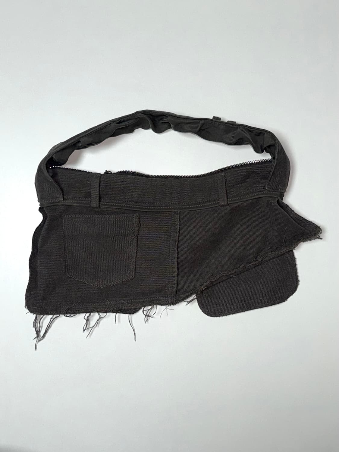 odlyworkshop charcoal denim trouser bag 상품이미지2