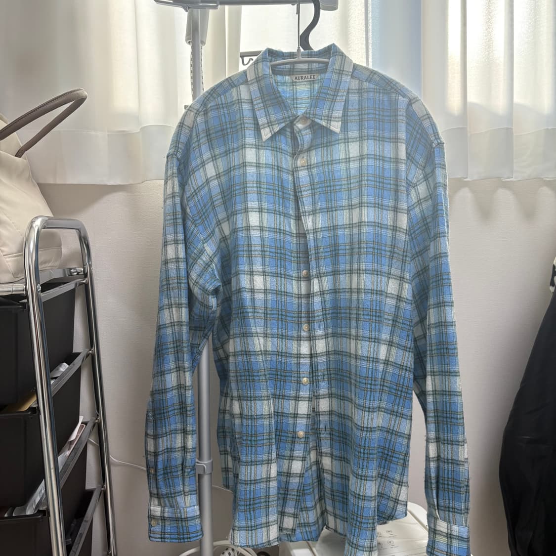 AURALEE 에어리 울 체크 셔츠 (4) 상품이미지2
