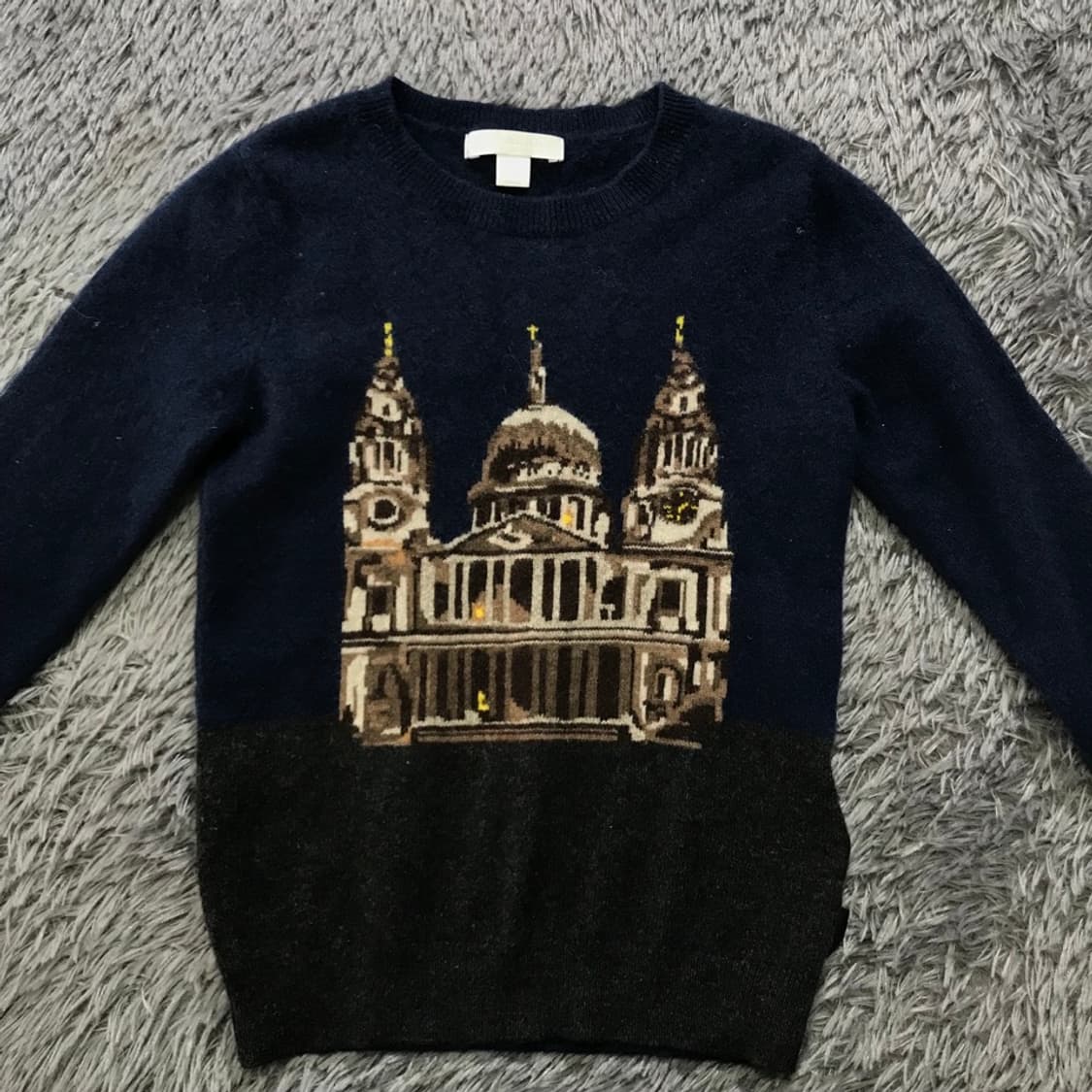 [[키즈 6Y, A급, 공용] 버버리 칠드런 세인트폴 캐시미어 니트k27 상품이미지1