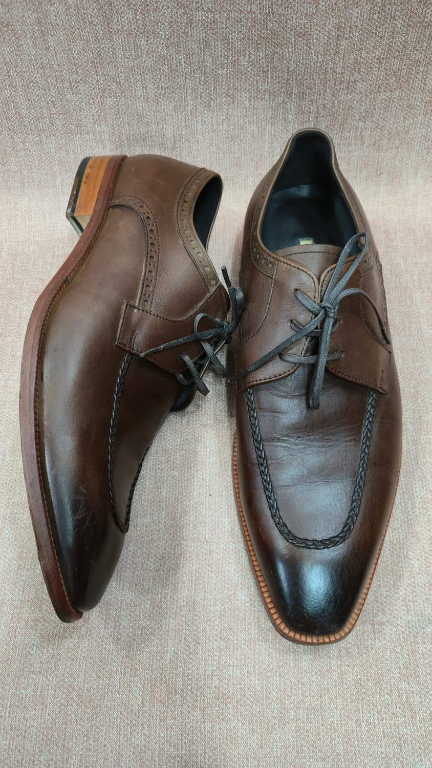 미소페 270mm- 브라운  남성용 가죽 정장 구두 상품이미지1