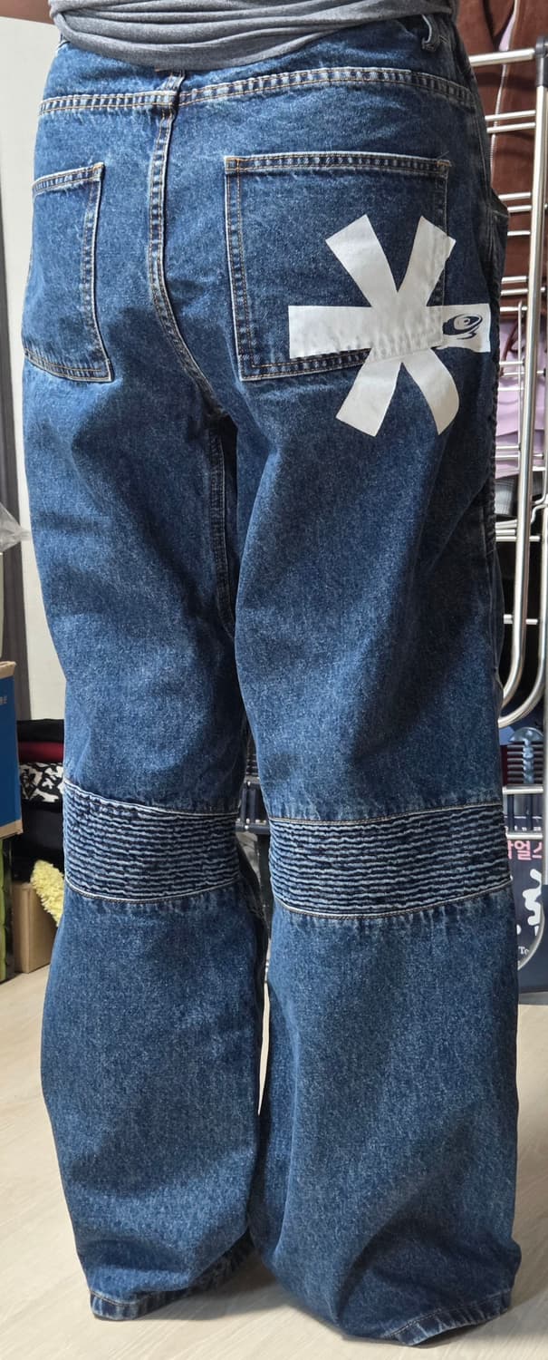 글랙 GP058 니캡 바이커 데님 팬츠 (INDIGO) 상품이미지6