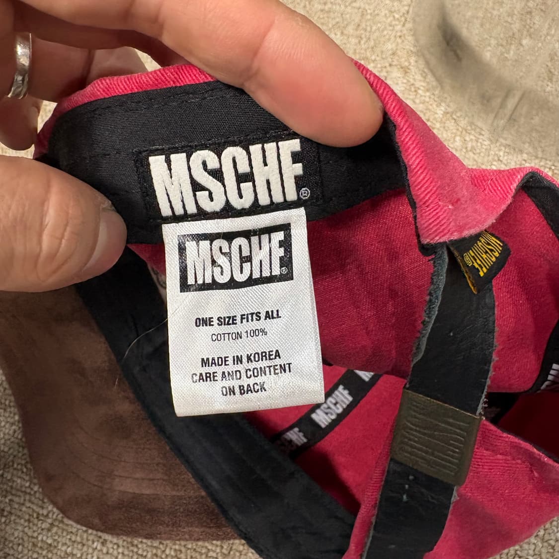 미스치프 스웨이드 모자 상품이미지5