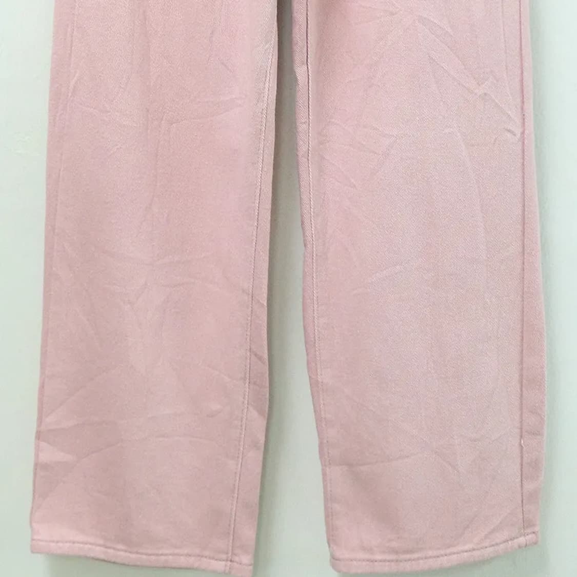핑크 피그먼트  와이드 코튼 팬츠 61404 상품이미지4