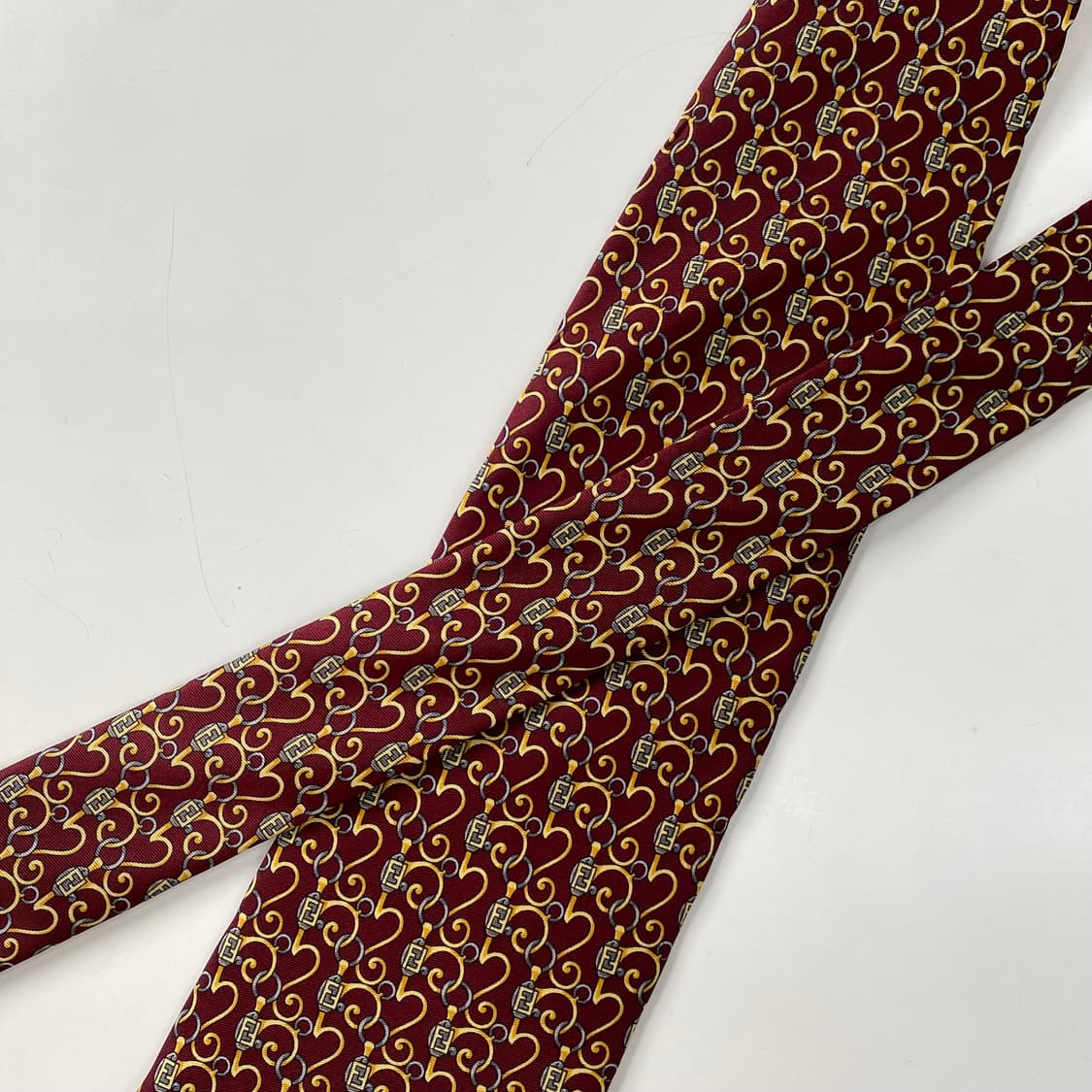 펜디 (FENDI) FF모노그램 명품 정품 넥타이 상품이미지5