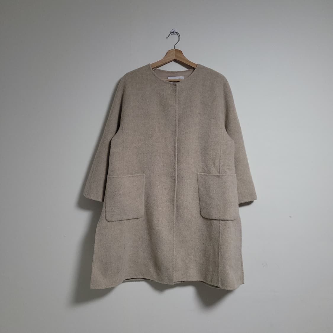 (2) 올리브데올리브 모직 하프 코트 자켓 상품이미지1