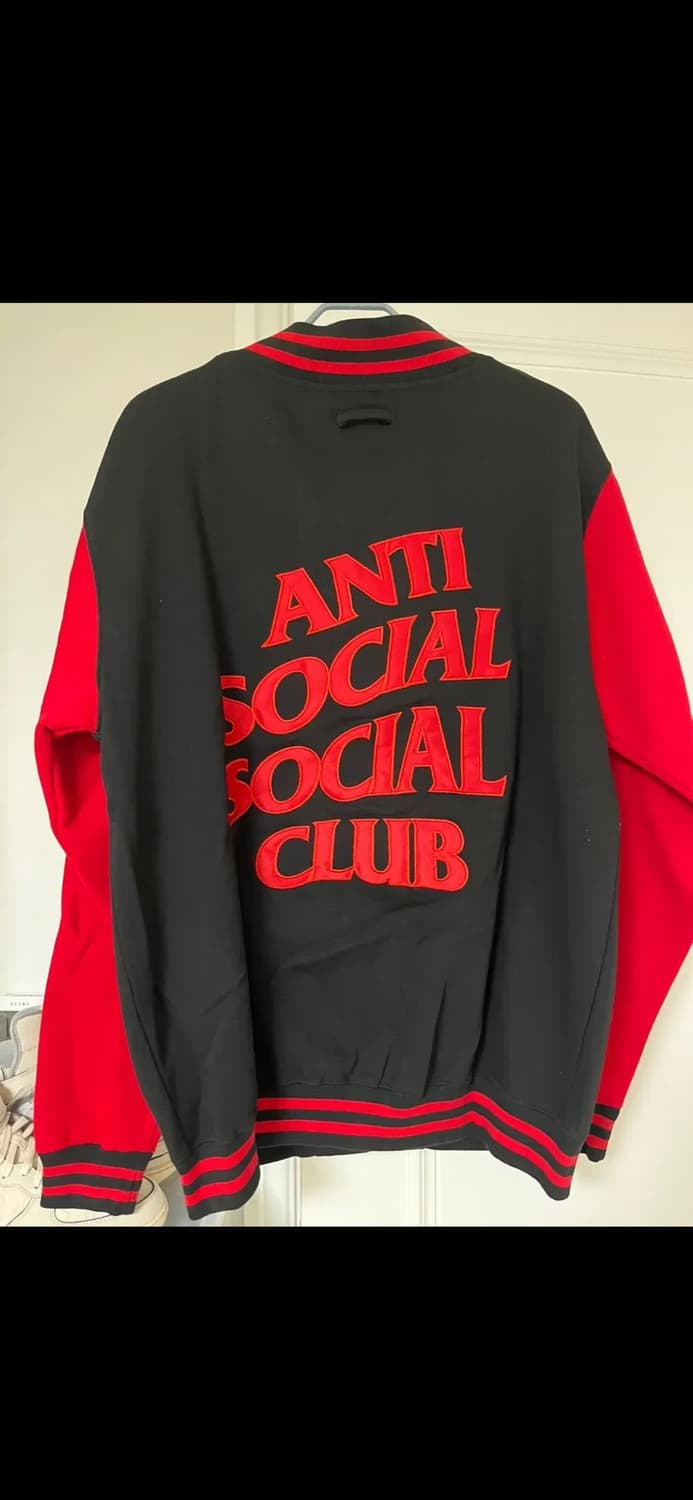 (XXL,2XL) 안티 소셜 소셜 클럽 레터맨 자켓 상품이미지1