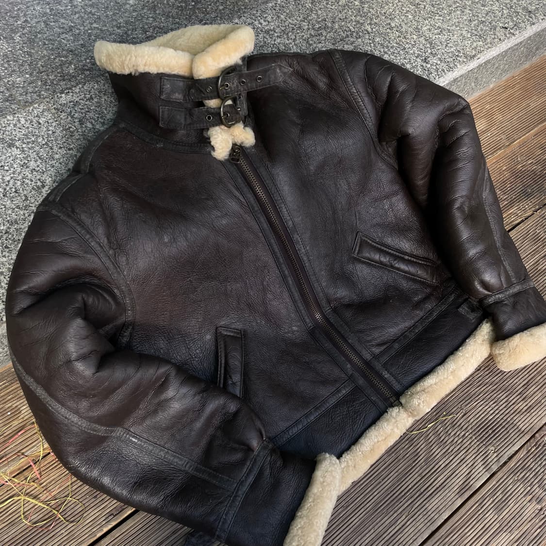 빈티지 양가죽 b-3 무스탕 자켓 상품이미지1