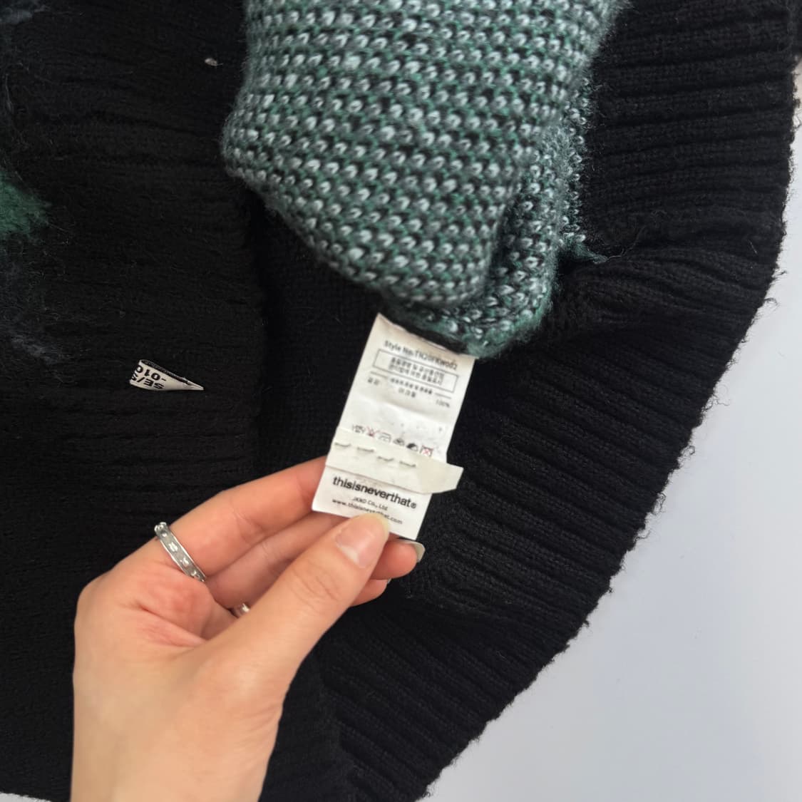 Thisisneverthat 디스이즈네버댓 아가일 블랙 가디건 상품이미지6