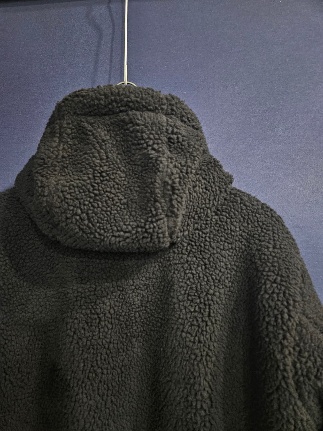 FRJ JEANS 블랙컬러 남성 오버핏 100 롱 뽀글이  상품이미지9