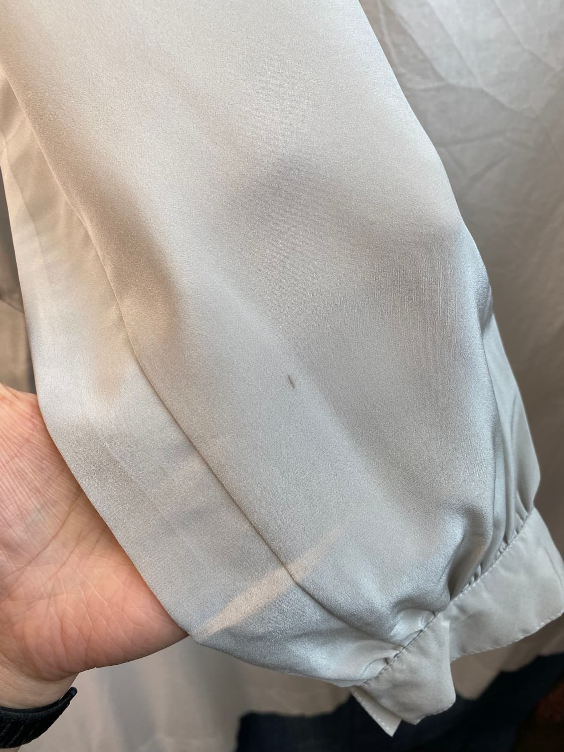 그레이 자수 블라우스(M) 상품이미지10