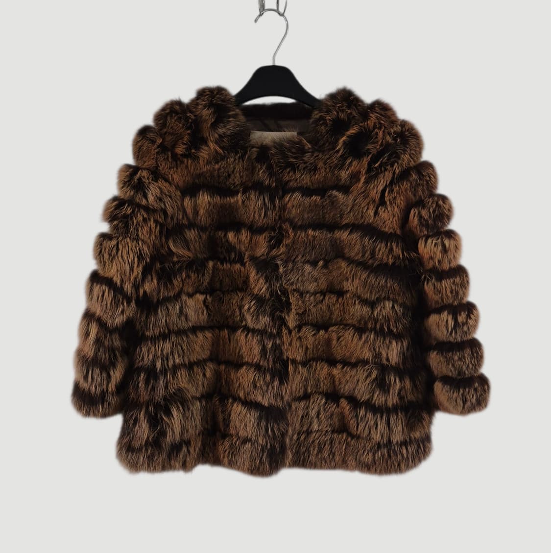 [55]보브VOV 여자 여우털 크롭 숏자켓 상품이미지1