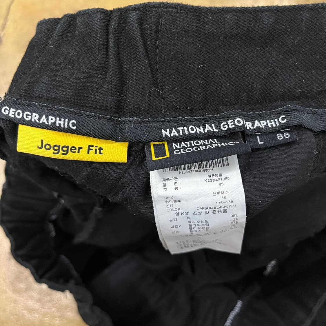 [정품/L] 내셔널지오그래픽 블랙 카고 바지 b19 상품이미지6
