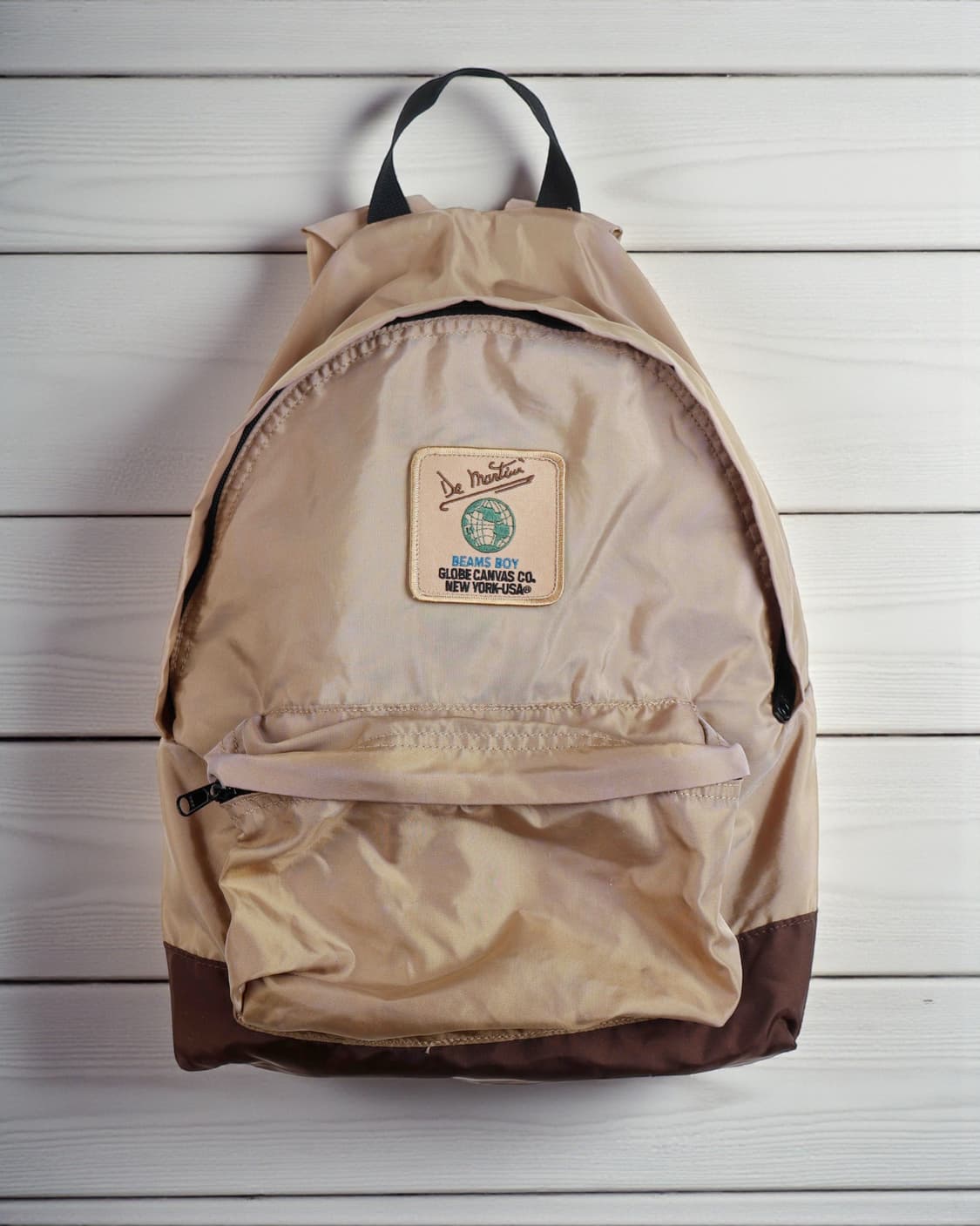 [BEAMSBOY x GLOBE CANVAS] 투톤 배색 나일론 백팩 상품이미지1