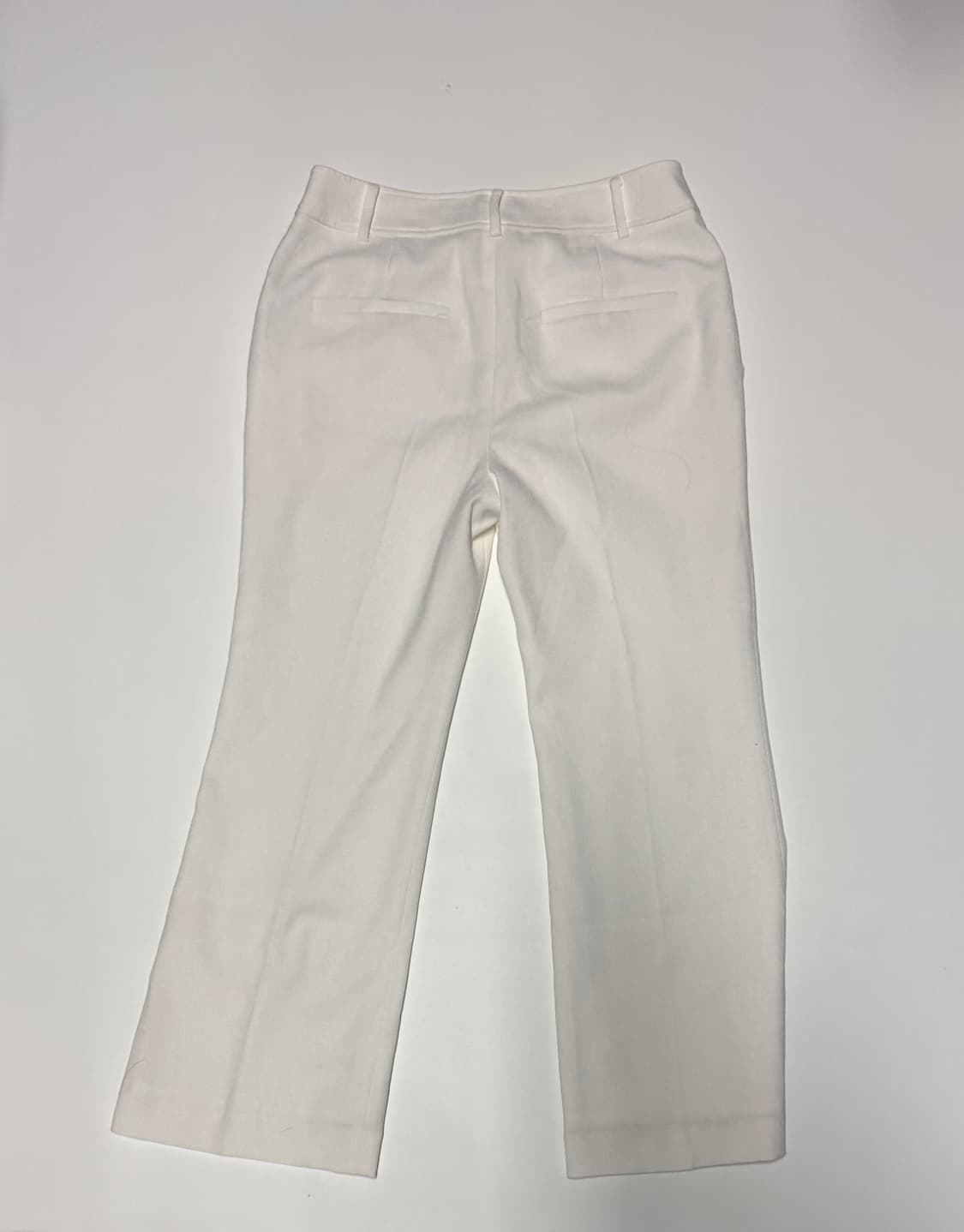 여성 모조에스핀 21년도 폴리 화이트 와이드팬츠 30.7인치 상품이미지2