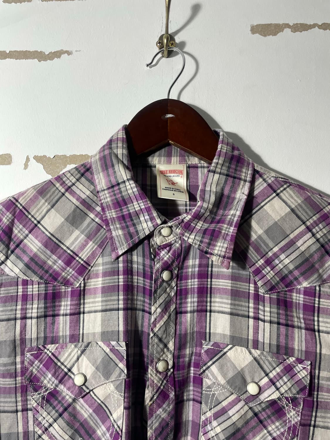 트루릴리전 웨스턴 체크셔츠 상품이미지3