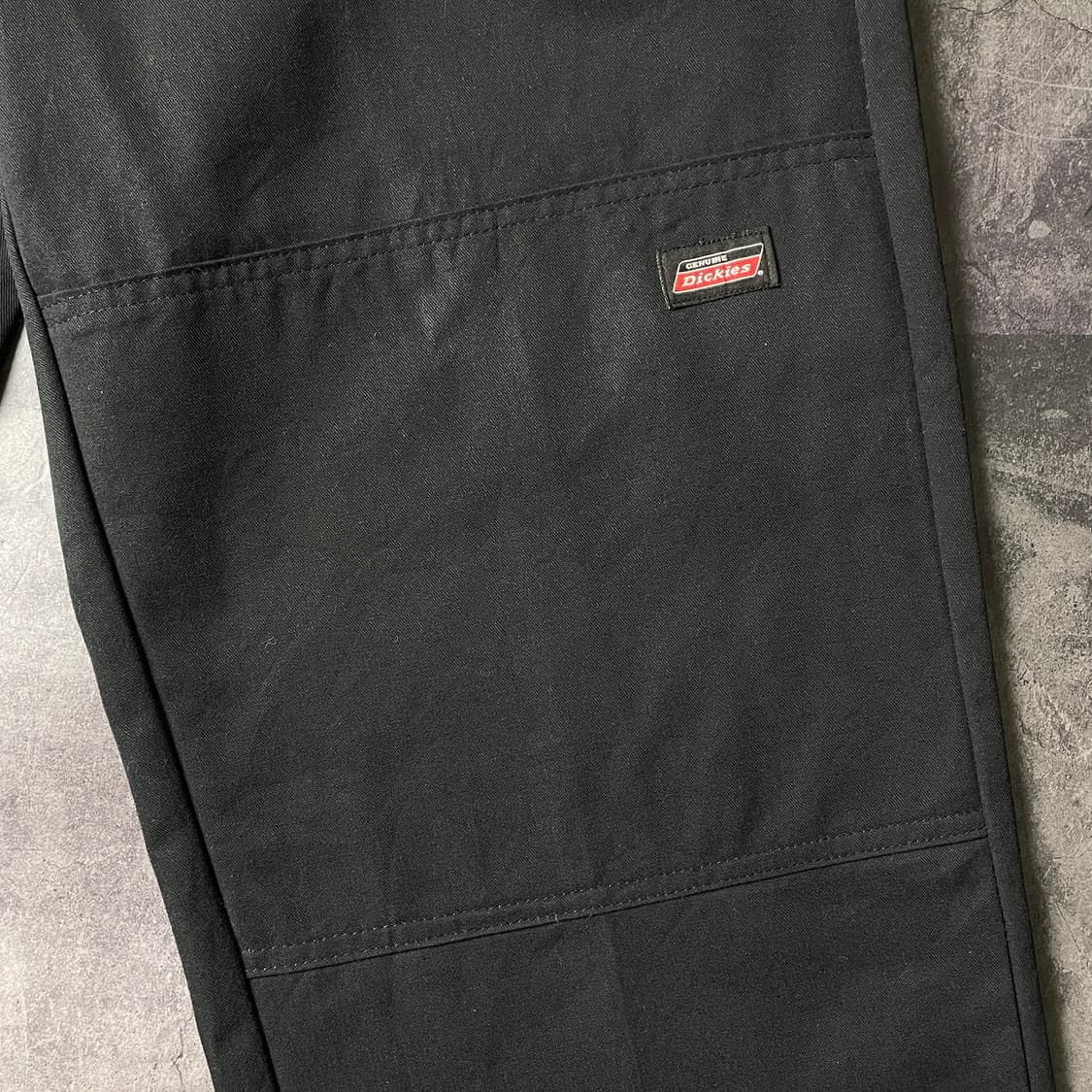 DICKIES 디키즈 빈티지 블랙 코튼 더블니 워크 팬츠 A00801 상품이미지4