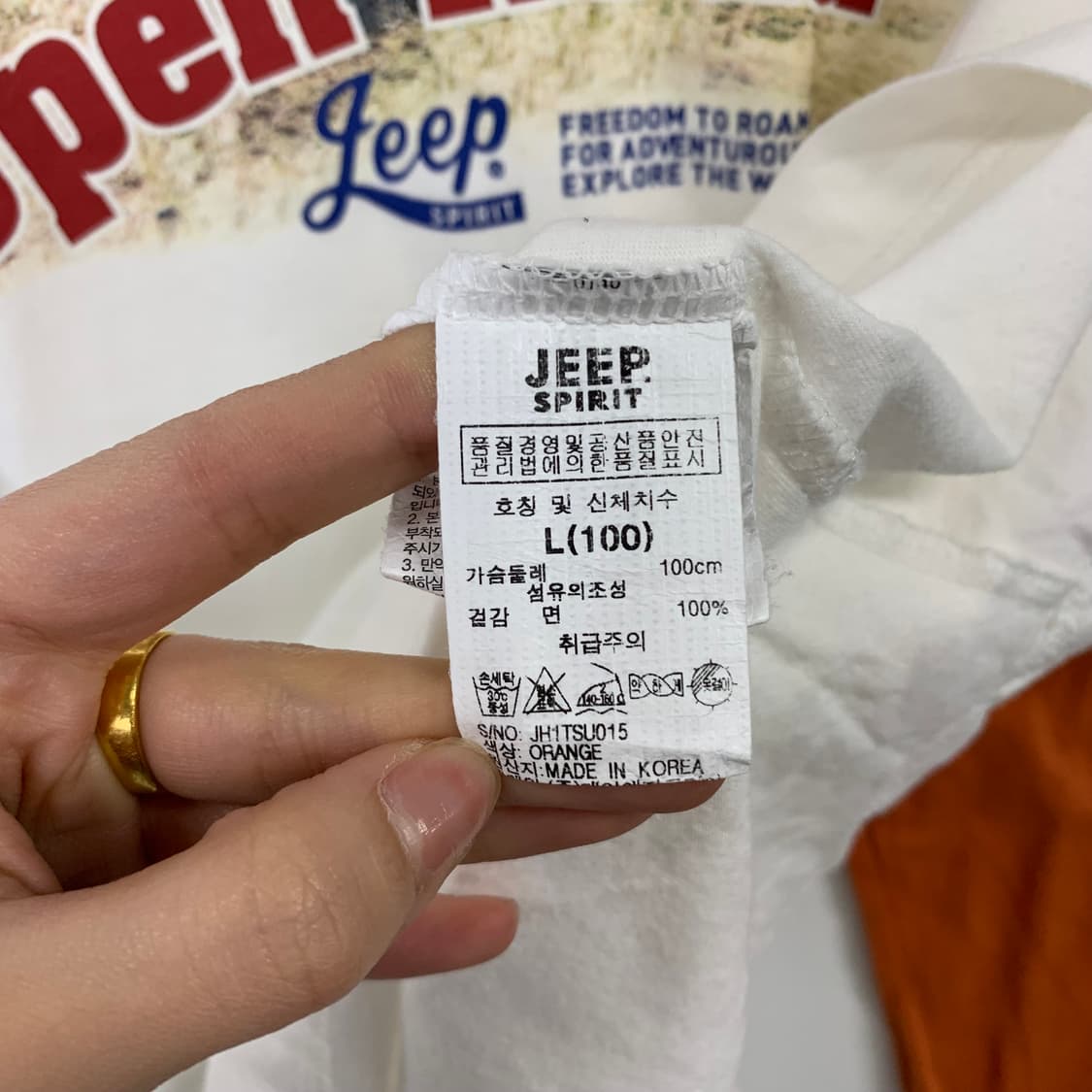 지프 y2k 와투케 나그랑 배색 롱슬리브 긴팔티 상품이미지5