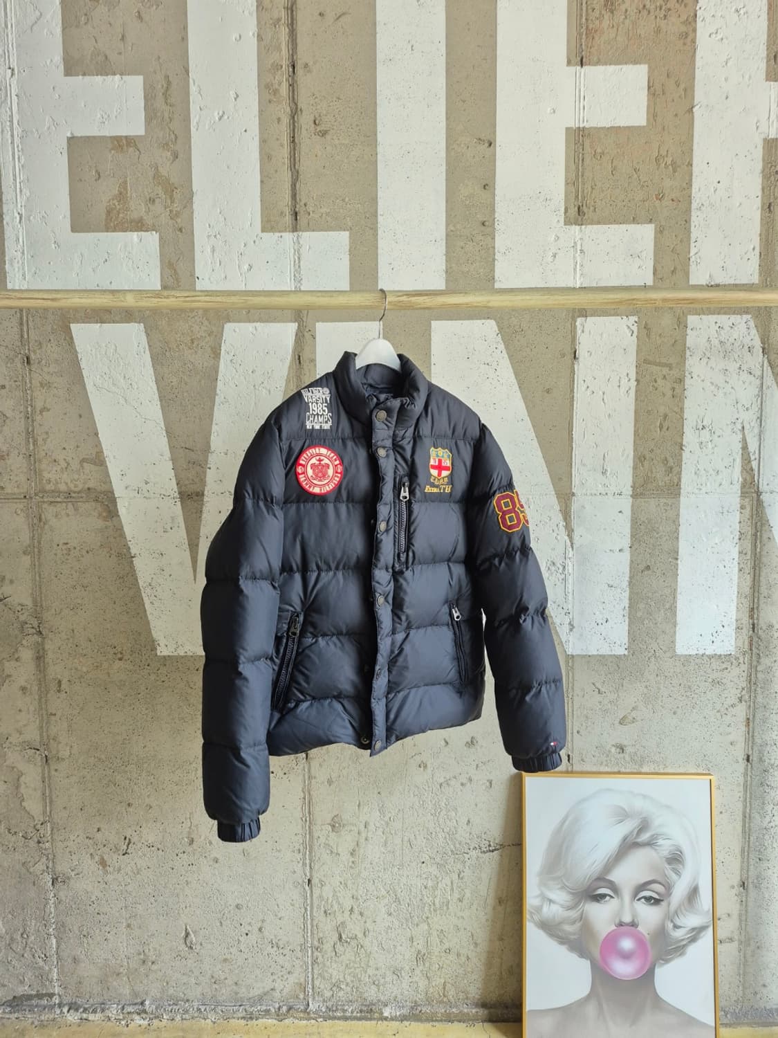 타미힐피거 패치 푸퍼 패딩(S공용) 상품이미지1