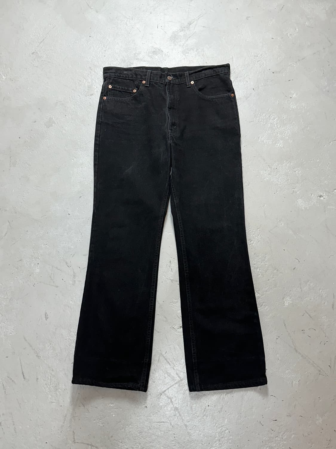 90's 리바이스 517 블랙 부츠컷 플레어진 상품이미지1