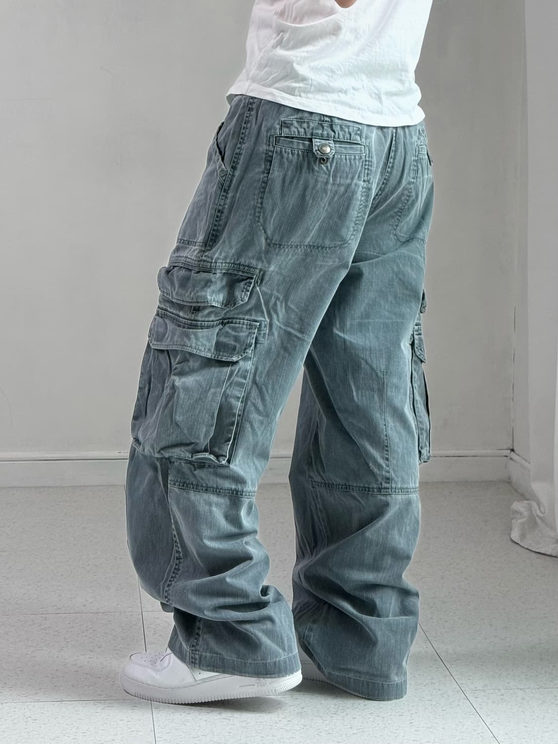 빈폴 블루 데님 카고팬츠 상품이미지3