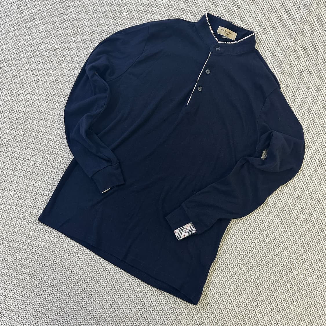 실측확인 남자 체크팬턴 카라 반팔티 0414D  상품이미지1