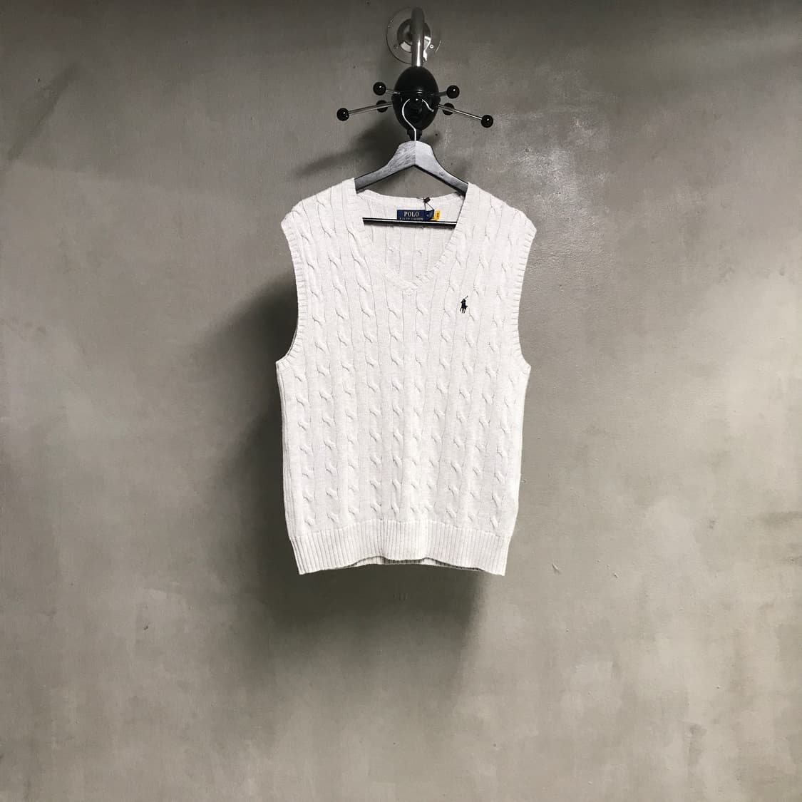 폴로 랄프로렌 QR 케이블 니트 베스트 M 상품이미지1