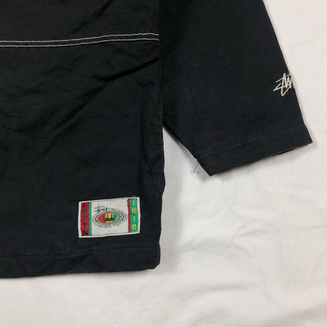 90s 스투시 인터네셔널 트라이브 퀄팅 후드자켓 상품이미지3