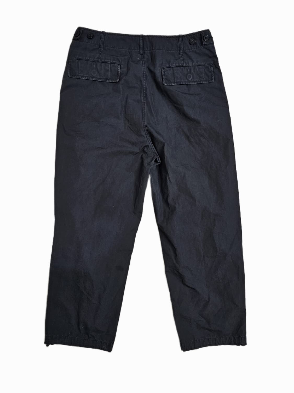 ​[32] 유니클로 차콜 다트 디테일 와이드 파라슈트 팬츠 상품이미지2