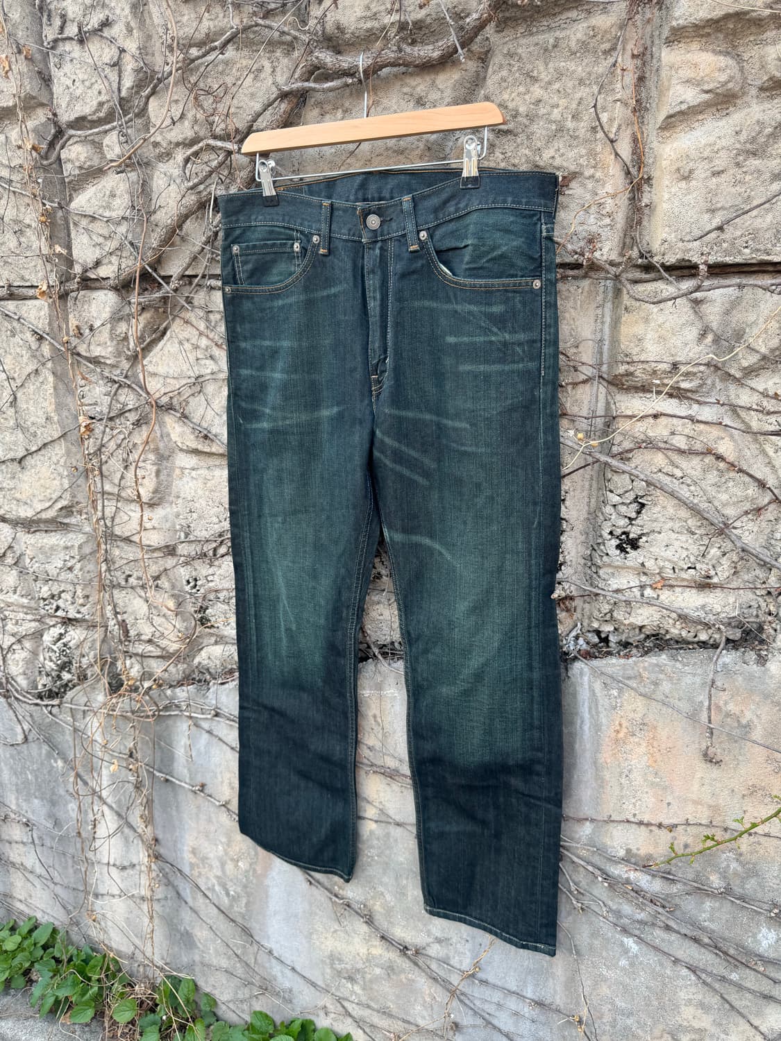 리바이스 빈티지 505 워싱 데님 팬츠 34/32 상품이미지2