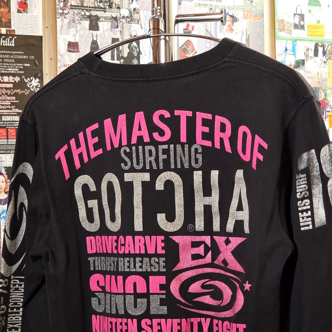 JPN 갓챠 레터링 슬림핏 롱슬리브 상품이미지2