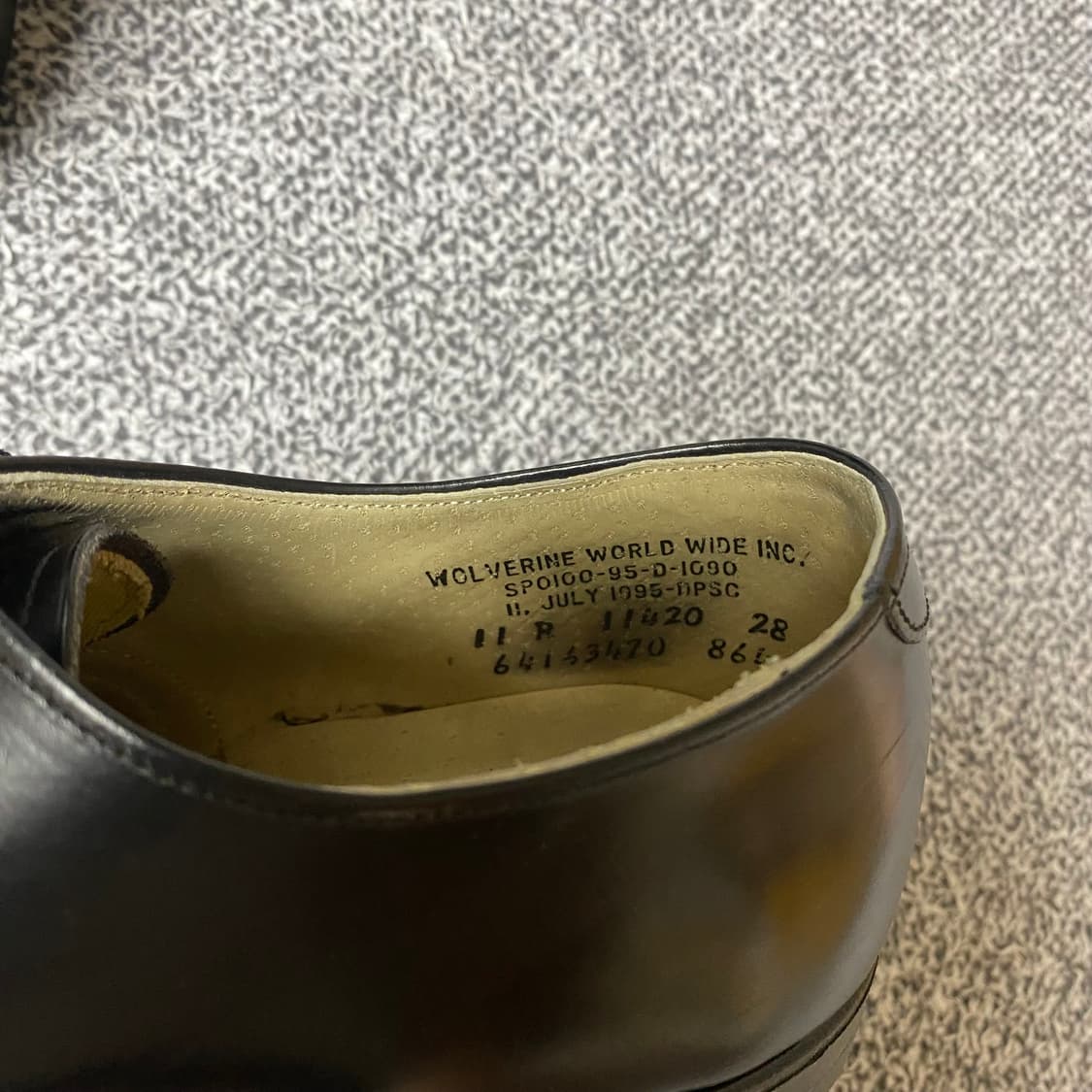 1995 US11R 미해군단화 서비스슈즈 Wolverine 상품이미지8