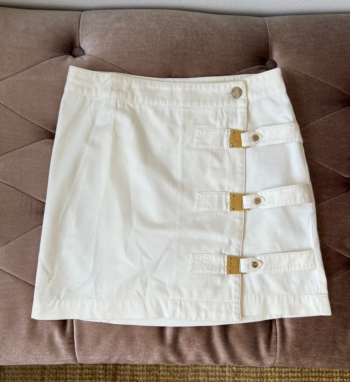 베르사체 여성 아이보리 랩스커트 미니스커트  상품이미지1